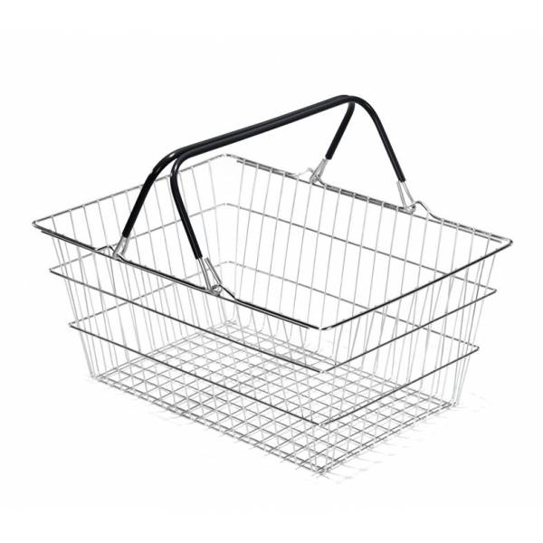 Wire Shopping Basket - 23L - Black